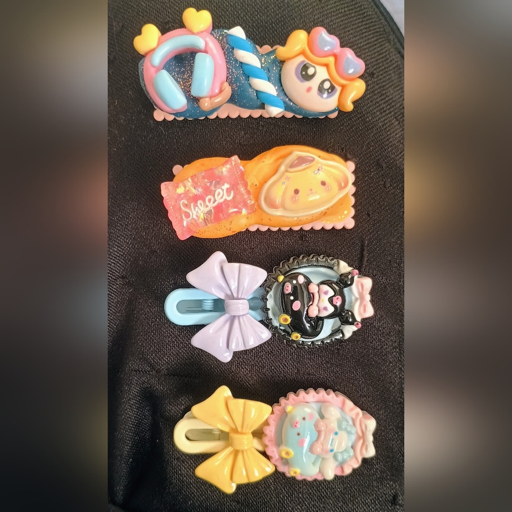 Cute Hair Clips Set with Pastel Colors